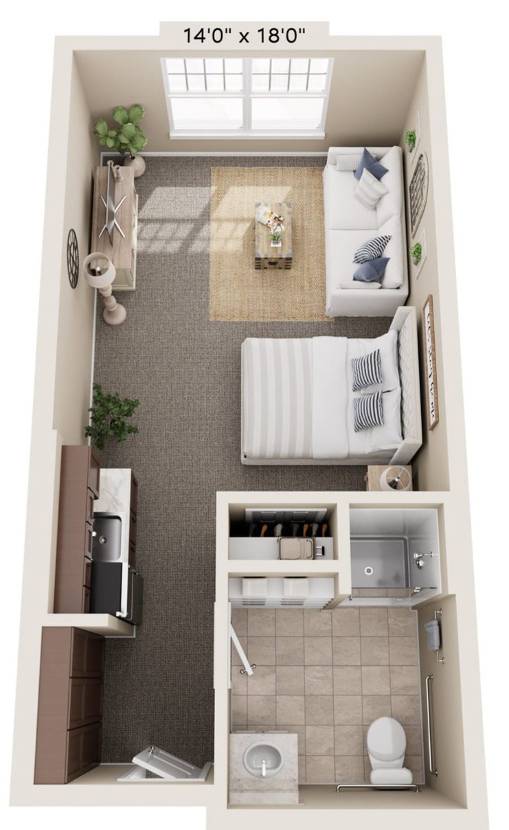 Daffodil | 354 Sq. Ft.