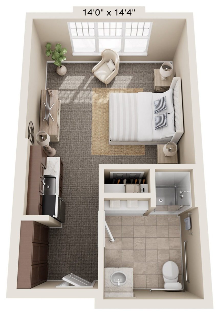 Honeysuckle | 362 Sq. Ft.