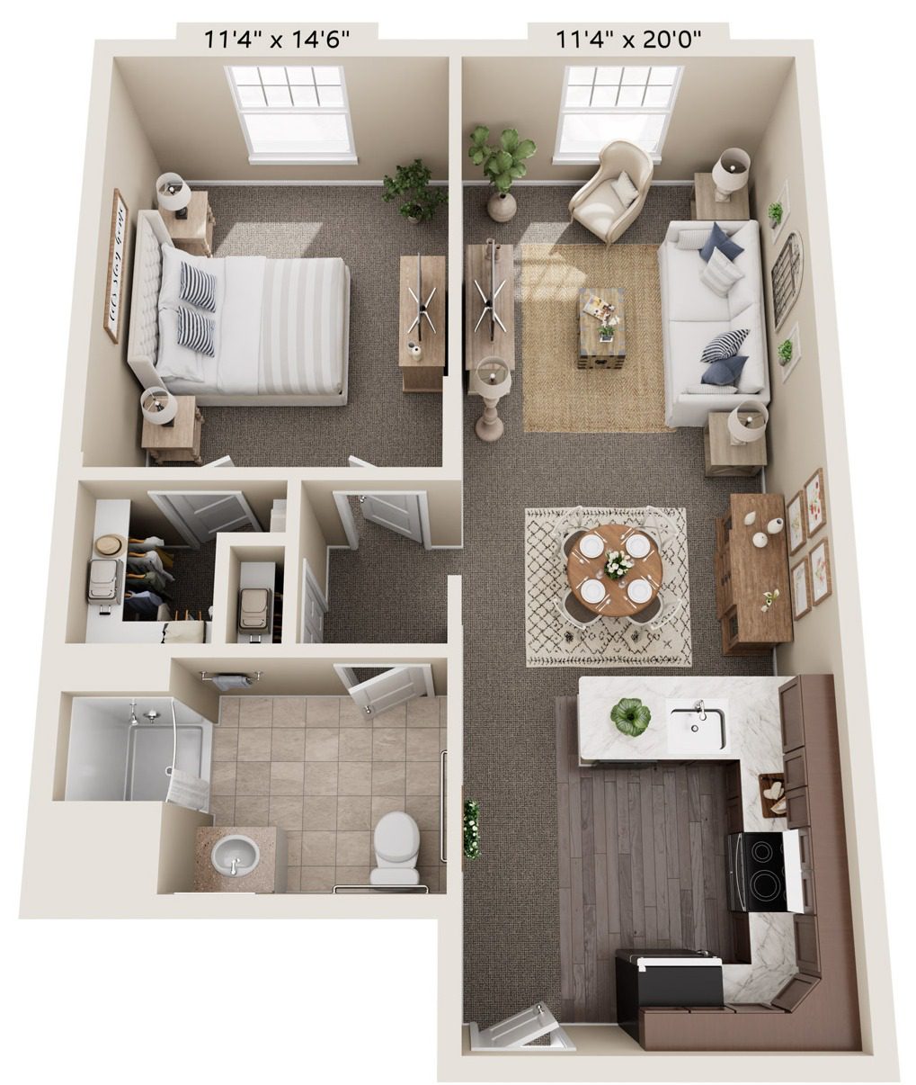 Lilac | 709 Sq. Ft.