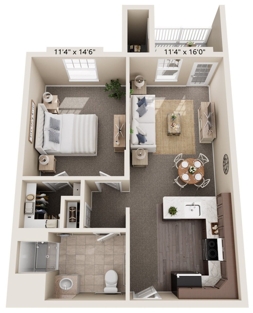 Morning Glory | 648 Sq. Ft.